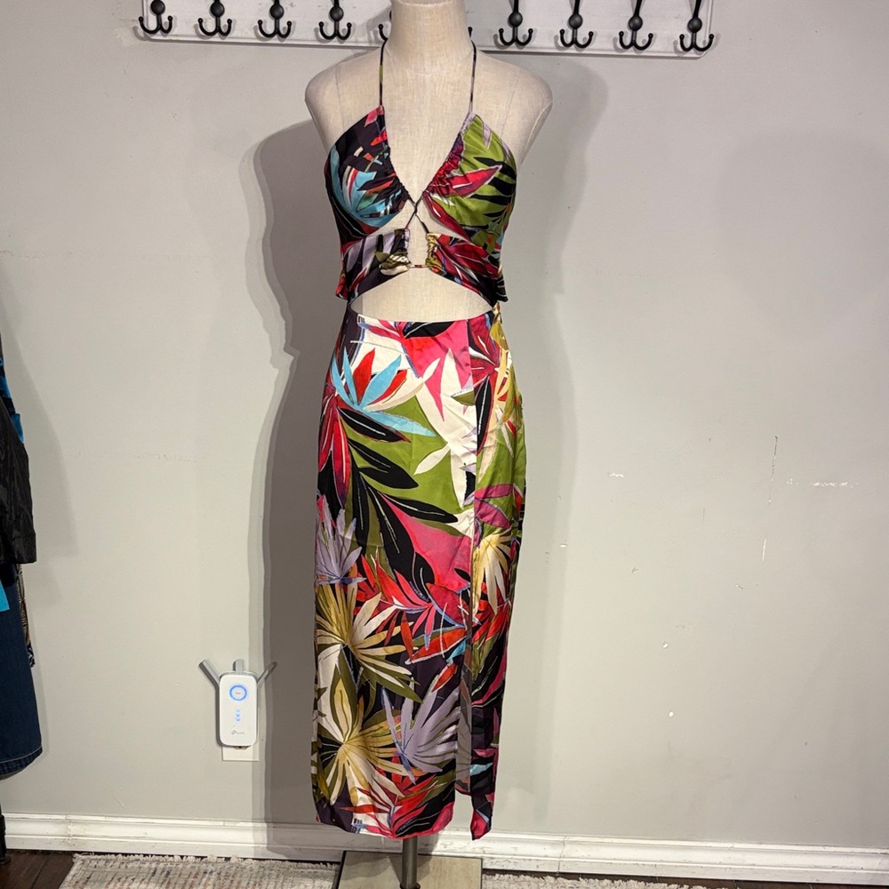 Zara Multicolor Abstract Print Dress NWT Size Small